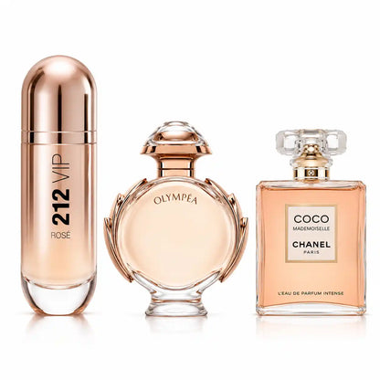 Damen 3er-Set — Rosenschimmer